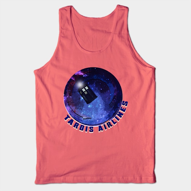 Tardis Airlines Tank Top by Gallifrey1995